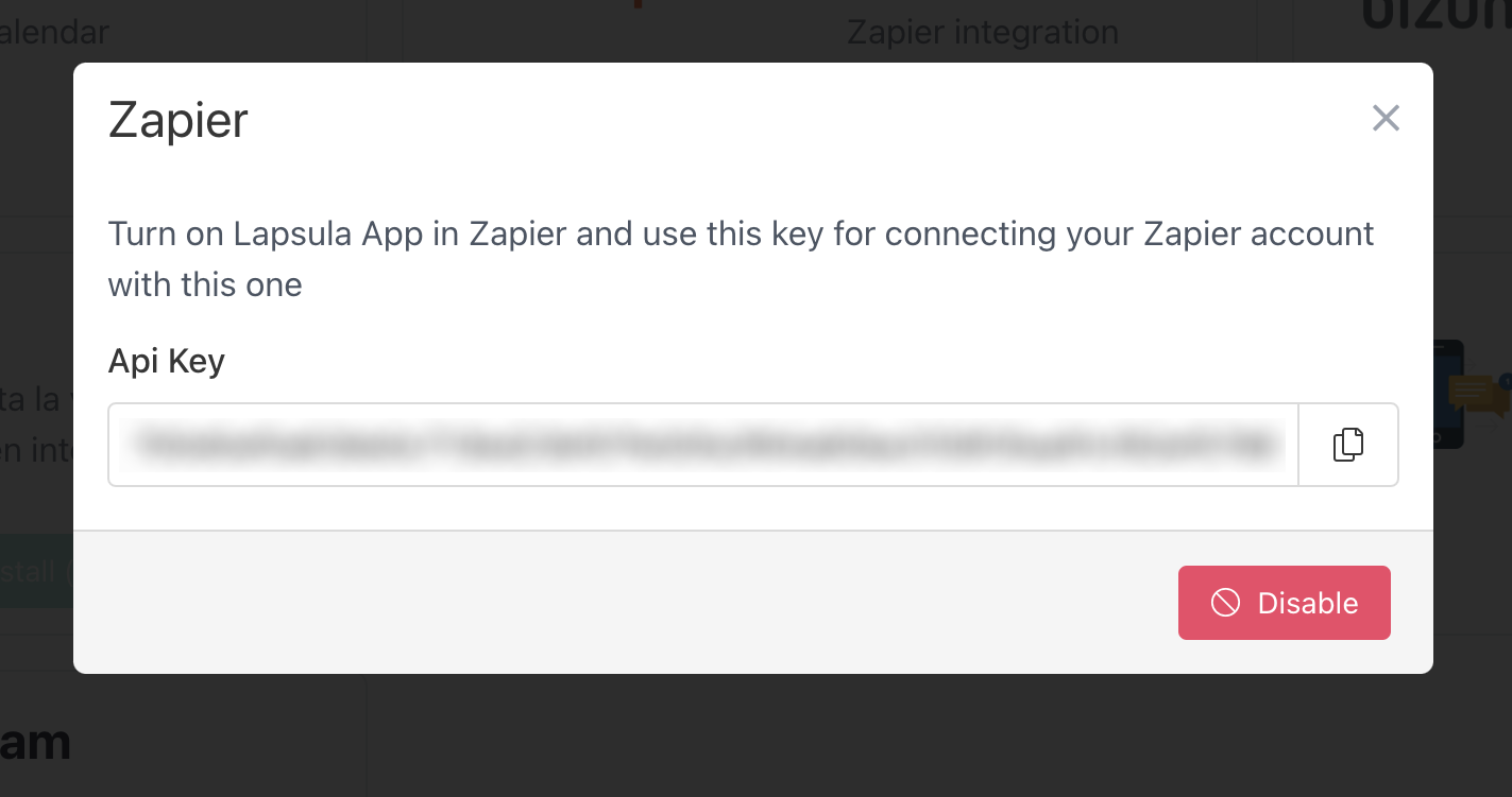 API key