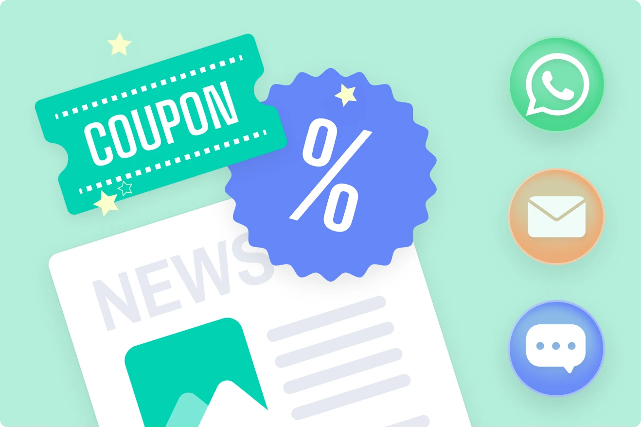 Promotions and packages illustration